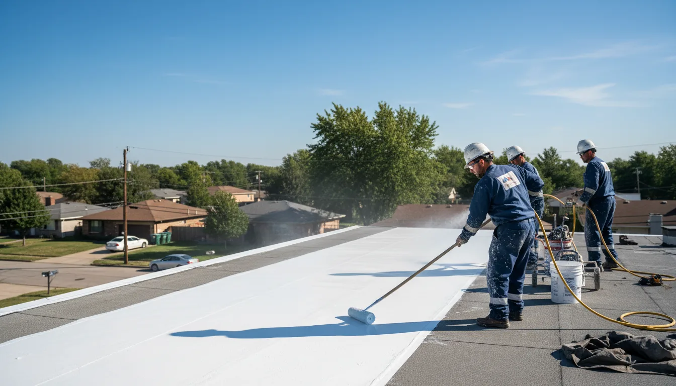 Commercial roof coating in Hankins, NY near me